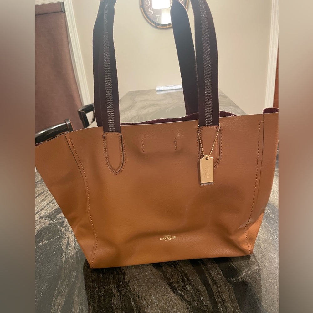 Coach leather tote